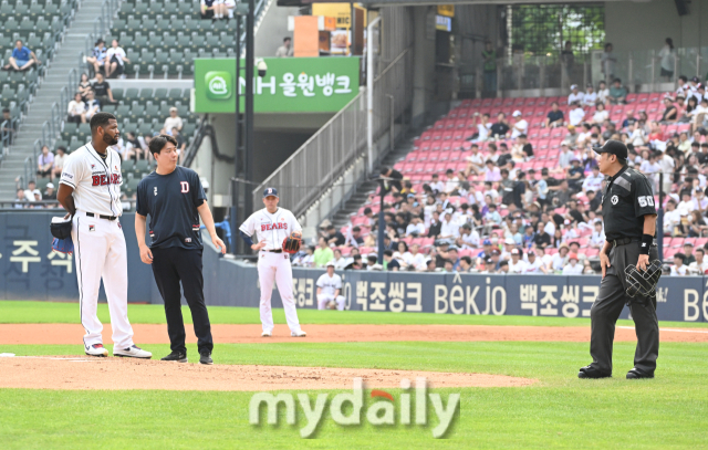 라울 알칸타라./잠실=유진형 기자 zolong@mydaily.co.kr