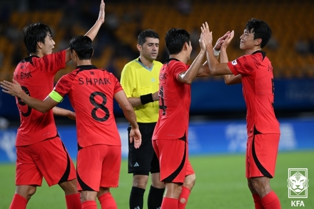 득점 후 기뻐하는 한국/대한축구협회