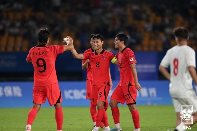 득점 후 기뻐하는 한국/대한축구협회