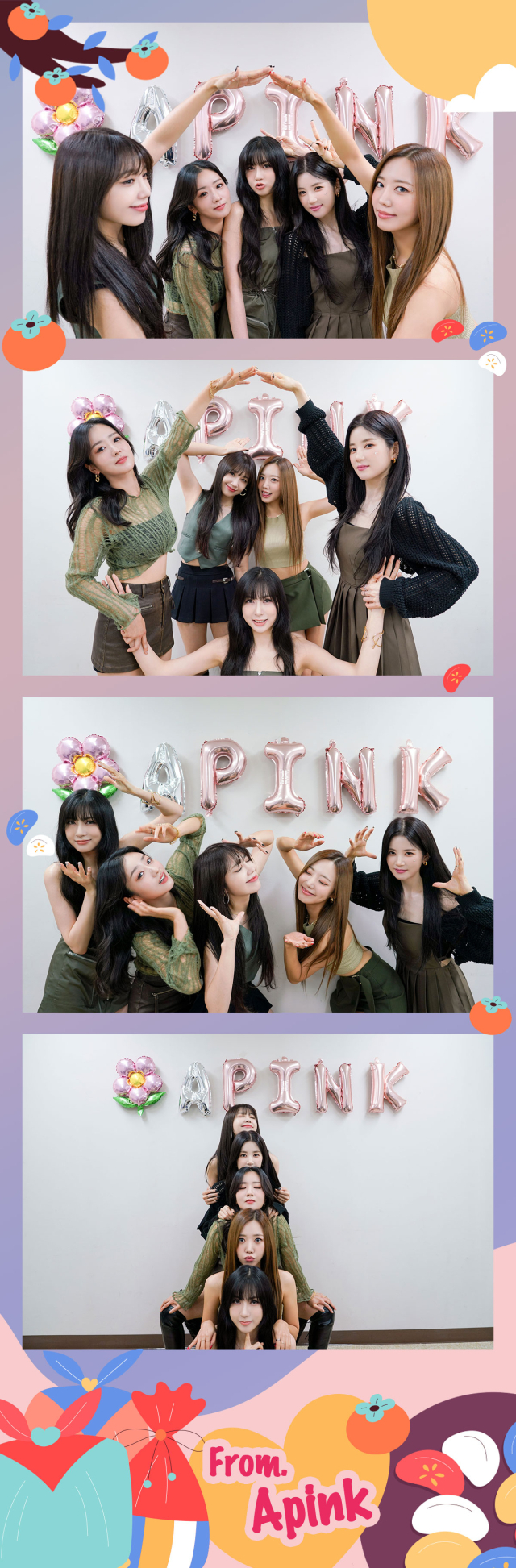 그룹 에이핑크(Apink, 박초롱 윤보미 정은지 김남주 오하영). / 에이핑크 계정