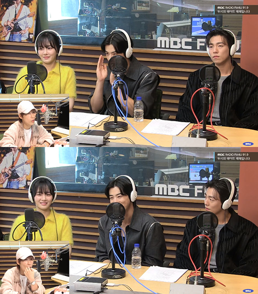 DJ 재재와 배우 박규영, 차은우, 이현우 / MBC FM4U 