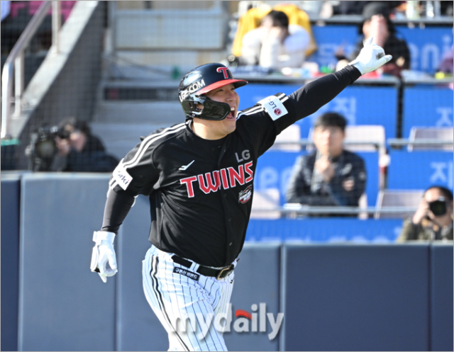 LG 트윈스 김현수./수원=한혁승 기자 hanfoto@mydaily.co.kr