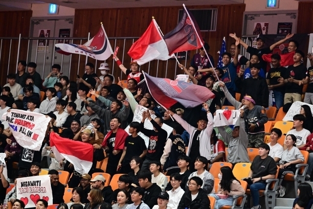 인도네시아 팬들이 정관장 메가를 응원하고 있다 / KOVO(한국배구연맹)