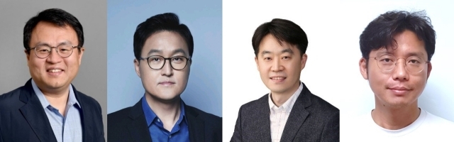 (왼쪽부터)이주형 부사장, 양병덕 부사장, 현상진 부사장, 김병승 상무./삼성전자