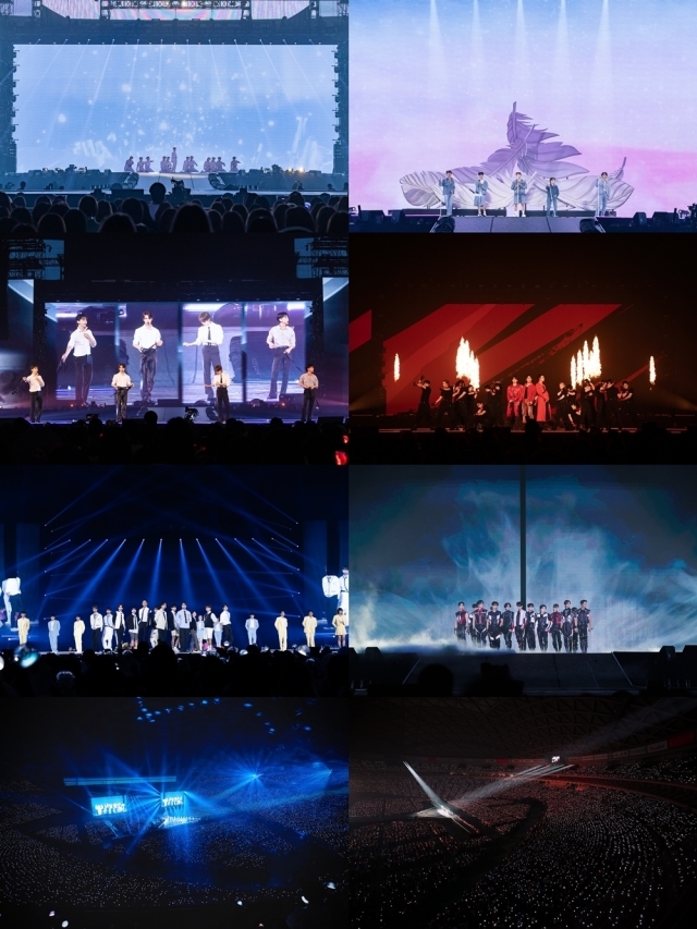 그룹 세븐틴(에스쿱스, 정한, 조슈아, 준, 호시, 원우, 우지, 디에잇, 민규, 도겸, 승관, 버논, 디노). / 플레디스 엔터테인먼트