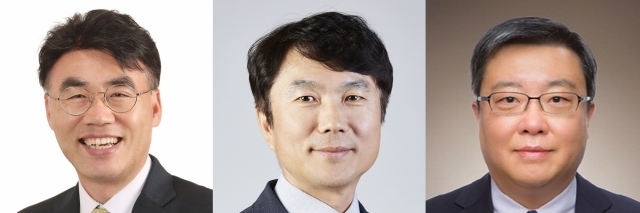 왼쪽부터 이홍구 KB증권 대표이사 후보, 구본욱 KB손해보험 대표이사 후보, 김영성 KB자산운용 대표이사 후보./KB금융지