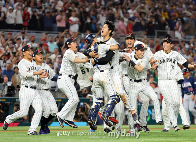 2023 월드베이스볼클래식(WBC) 우승을 차지했던 일본 대표팀./게티이미지코리아