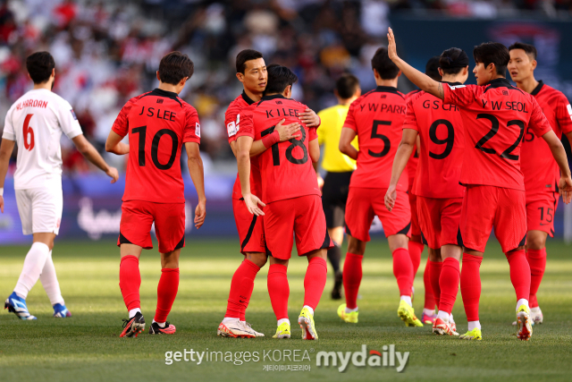 한국 대표팀이 오는 20일 요르단과 조별리그 2차전을 펼친다./게티이미지코리아