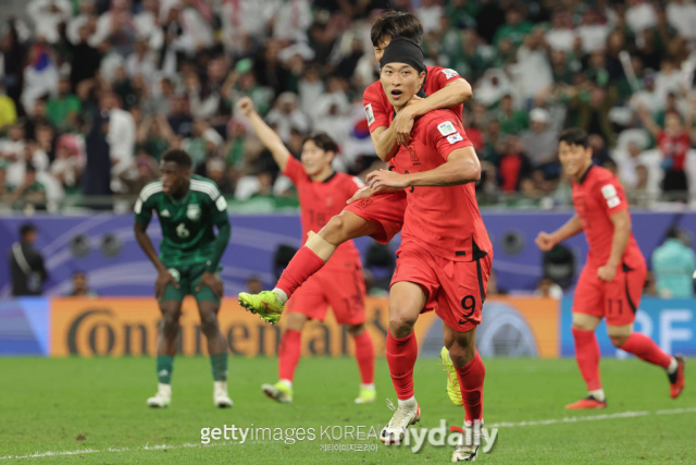 사우디전에 동점골을 기록한 조규성/게티이미지코리아