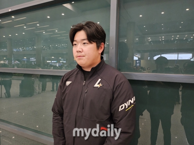 SSG 랜더스 이로운./인천공항=김건호 기자 rjsgh2233@mydaily.co.kr