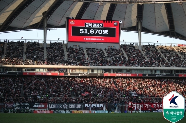 서울과 인천의 경기 관중/한국프로축구연맹