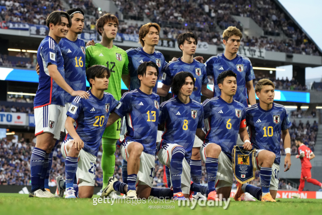 11일 시리아전에 출전한 일본 선수들. /게티이미지코리아