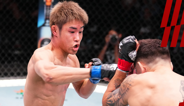 다이라(왼쪽)가 펀치를 날리고 있다. /UFC 제공