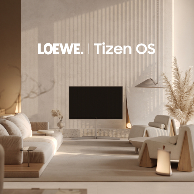 삼성전자 타이젠 운영체제(OS)가 독일 기반의 유럽 명품 TV 브랜드 로에베(LOEWE) 프리미엄 TV 라인업 