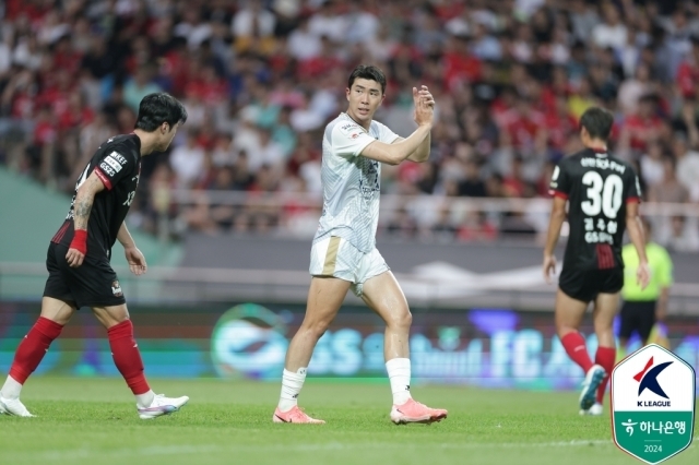 김천과 서울의 경기 모습/한국프로축구연맹