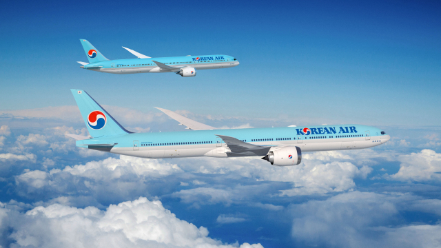 대한항공 B777-9(아래) 및 B787-10(위) 이미지. /대한항공