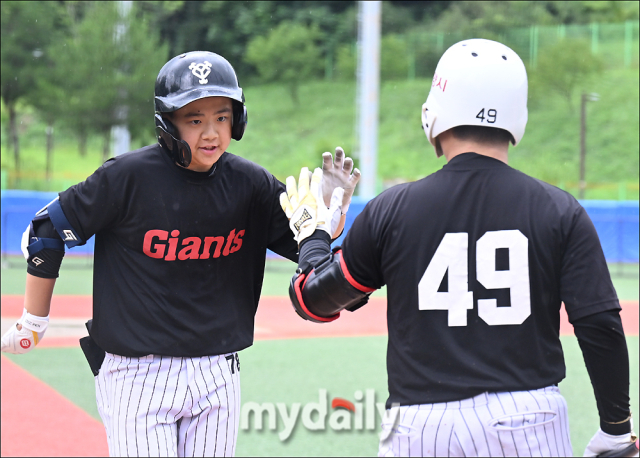 일산 자이언츠 김지오가 23일 오전 강원도 횡성베이스볼파크에서 진행된 