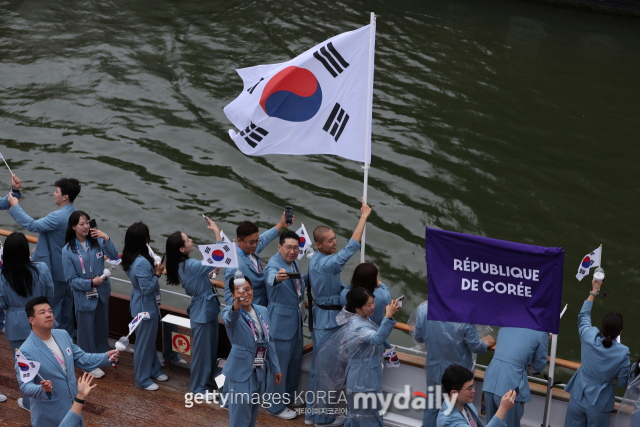 2024 파리올림픽에 참가한 대한민국 선수단./게티이미지코리아