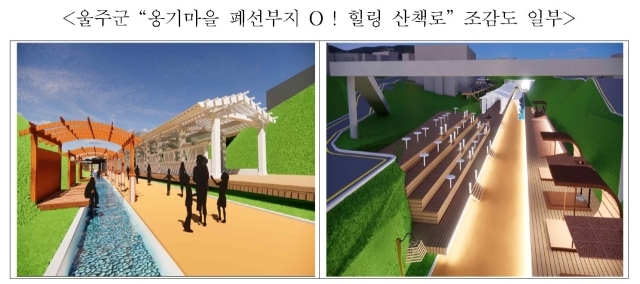 울주군 ‘옹기마을 폐선부지 O ! 힐링 산책로’ 조감도 일부./국가철도공단