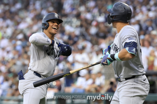 New York Yankees Juan Soto e Aaron Judge./Getty Images Coreia