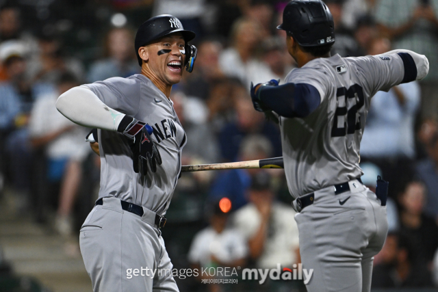 New York Yankees Aaron Judge e Juan Soto./Getty Images Coreia