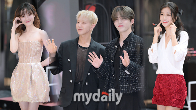 왼쪽부터 이유미, 세븐틴 호시 에스쿱스, 서예지 / 한혁승 기자(hanfoto@mydaily.co.kr)