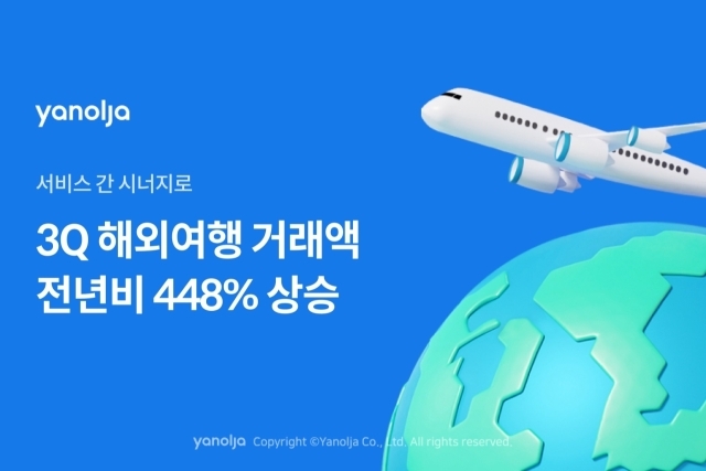 야놀자, 3분기 해외여행 거래액 전년비 448% 증가./야놀자