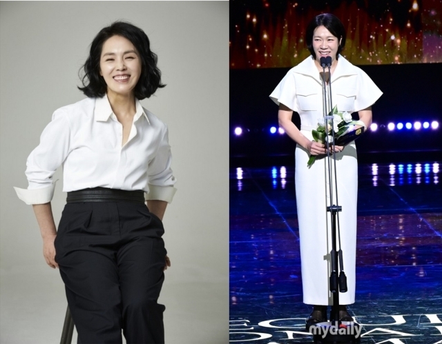 故박지아(왼쪽) 프로필, 배우 염혜란이 