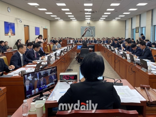 25일 국회 과학기술정보방송통신위원회 과학기술정보통신부 종합 국정감사 전경. /박성규 기자