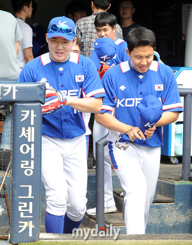 2018 자카르타·팔렘방 아시안게임 대표팀 당시의 임찬규./마이데일리