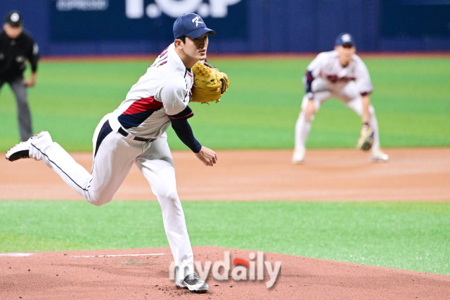 2024 세계야구소프트볼연맹(WBSC) 프리미어12 한국 대표팀 고영표./마이데일리