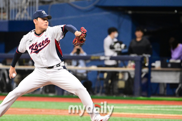 2024 세계야구소프트볼연맹(WBSC) 프리미어12 대표팀 소형준./마이데일리