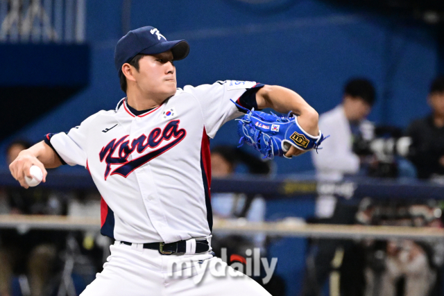 2024 세계야구소프트볼협회(WBSC) 프리미어12 한국 대표팀 김택연./마이데일리