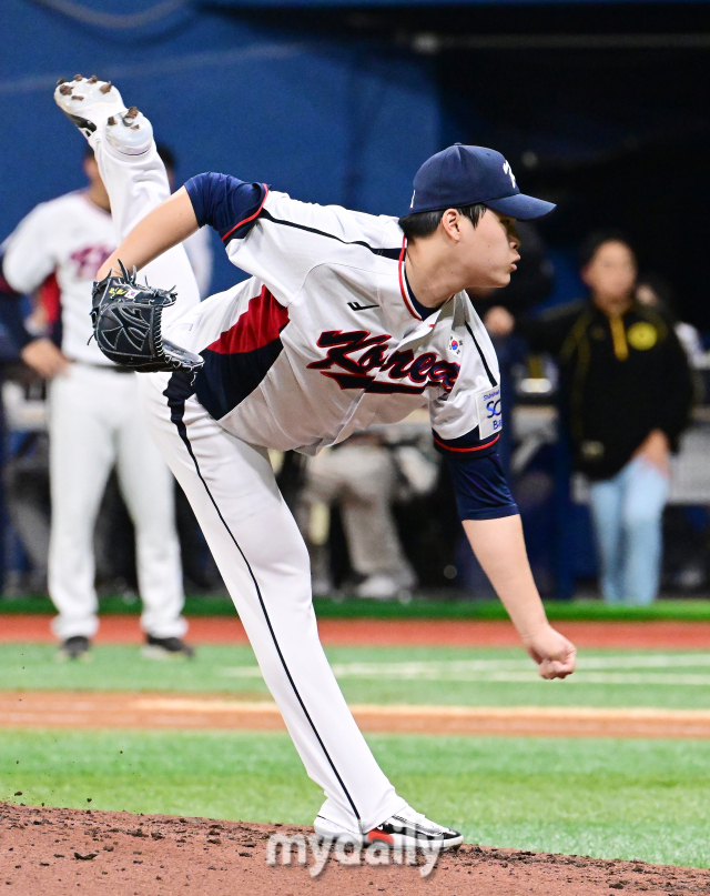 2024 세계야구소프트볼연맹(WBSC) 프리미어12 대표팀 최지민./마이데일리