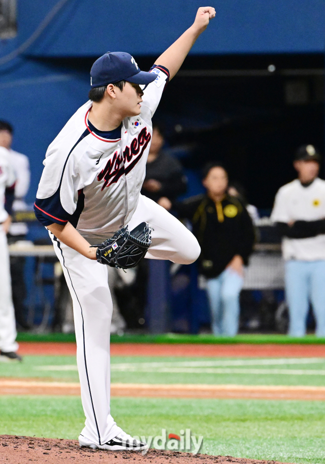 2024 세계야구소프트볼연맹(WBSC) 프리미어12 대표팀 최지민./마이데일리