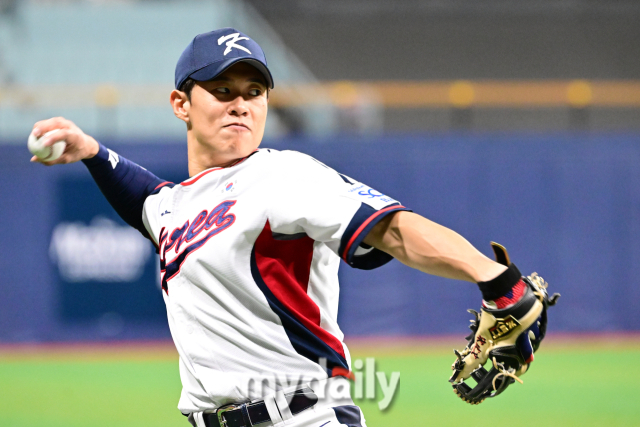 2024 세계야구소프트볼연맹(WBSC) 프리미어12 한국 야구 대표팀 송성문./마이데일리