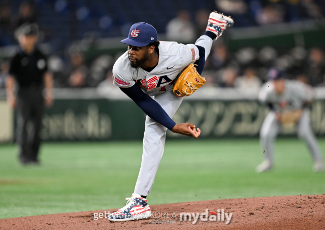 2024 세계야구소프트볼연맹(WBSC) 프리미어12 미국 대표팀 투키 투상./게티이미지코리아