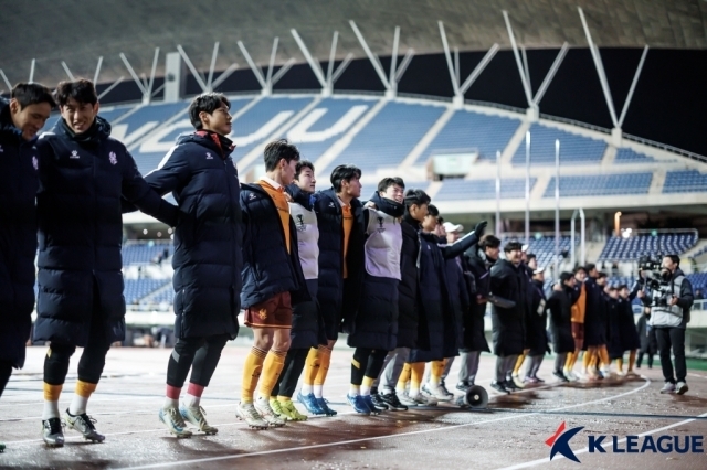 광주FC 선수단./프로축구연맹