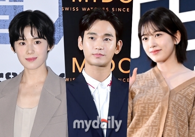 왼쪽부터 정은채, 김수현, 안유진 / 마이데일리