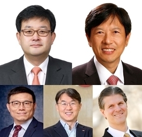 (왼쪽 위부터) 손현호 SK디스커버리 대표이사 사장, 안현 SK하이닉스 CDO, 김필석 SK이노베이션 CTO, 피승호 SK온 제조총괄, 폴 딜레이니 SK아메리카스 GR 부사장./SK그룹