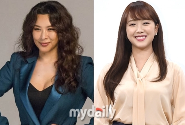배우 정영주(왼쪽), 정새미나 아나운서 / 정영주 인스타그램 및 마이데일리