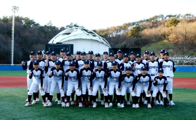 대한유소년야구연맹 18기 대표팀 선수들. /대한유소년야구연맹 제공
