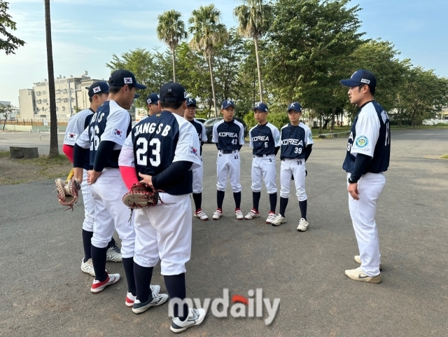 대한유소년야구연맹 유소년C대표팀./타이난(대만)=노찬혁 기자