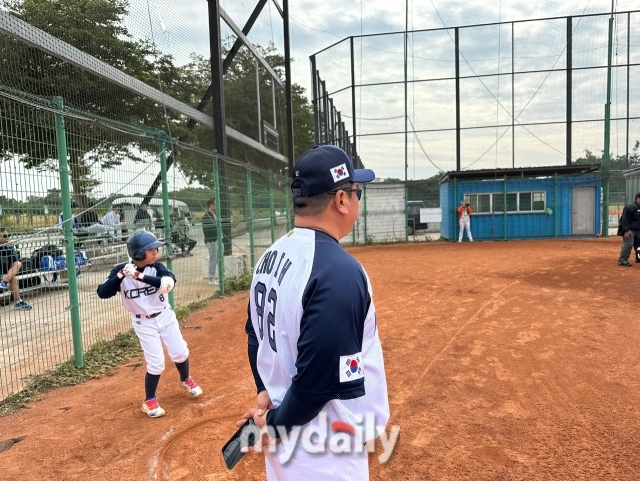 대한유소년야구연맹 꿈나무E대표팀 조일현 감독./타이난(대만)=노찬혁 기자