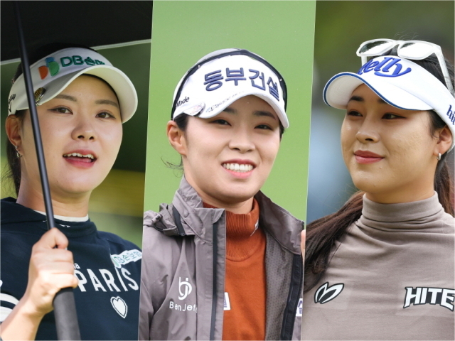 2024시즌 파3, 파4, 파5 최강자 서어진, 김수지, 윤이나(왼쪽부터)./KLPGA