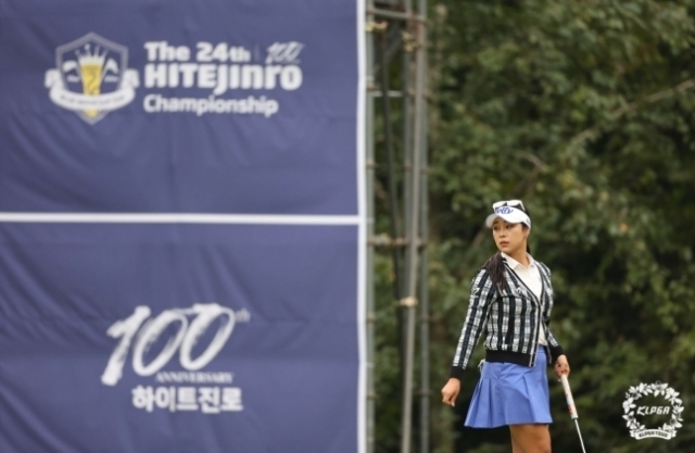 KLPGA 투어 하이트진로 챔피언십에 출전한 윤이나. /KLPGA