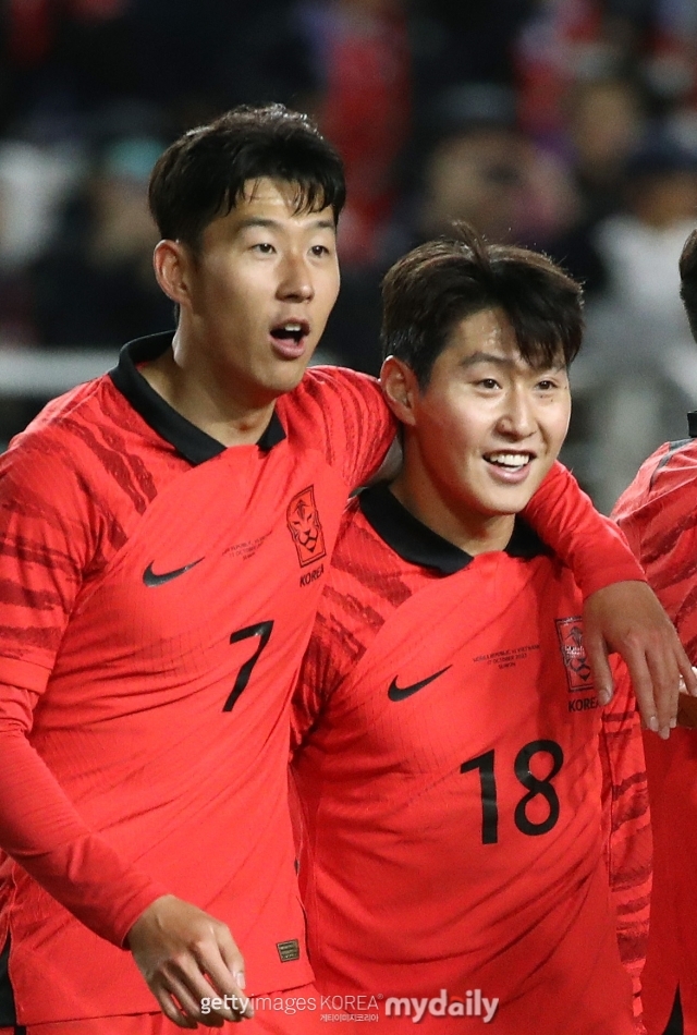 한국 축구 대표팀 손흥민과 이강인./게티이미지코리아