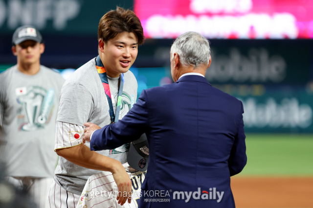 월드베이스볼클래식(WBC) 대표팀 시절의 무라카미 무네타카./게티이미지코리아