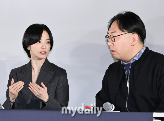 배우 송혜교와 권혁재 감독 / 송일섭 기자(andlyu@mydaily.co.kr)