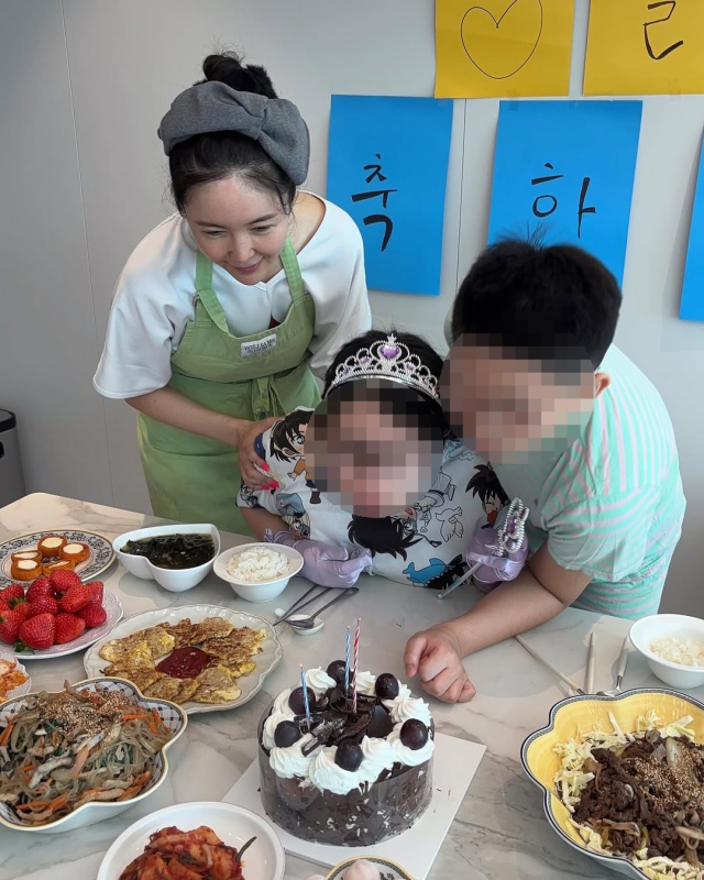 방송인 장영란이 딸 생일상을 차렸다. / 장영란 인스타그램